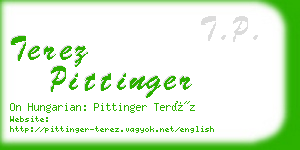 terez pittinger business card